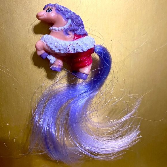 LITTLE BEAUTIES PONIES VTG 1988 TINY PONIES WITH BRUSHABLE LONG HAIR SET OF 5 - Picture 2 of 8